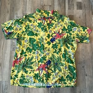 Vintage Polo by Ralph Lauren Tropical Hawaiian button up. 100% viscose